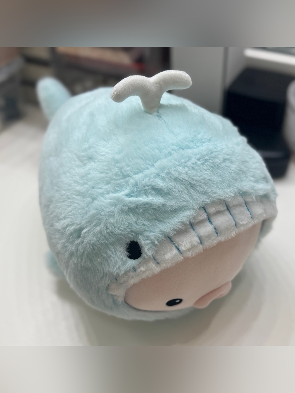 (New) Kawaii Blue Whale Plushie / Stuffed Sea toy with Tags (15" / 38cm) - Picture 2 of 7